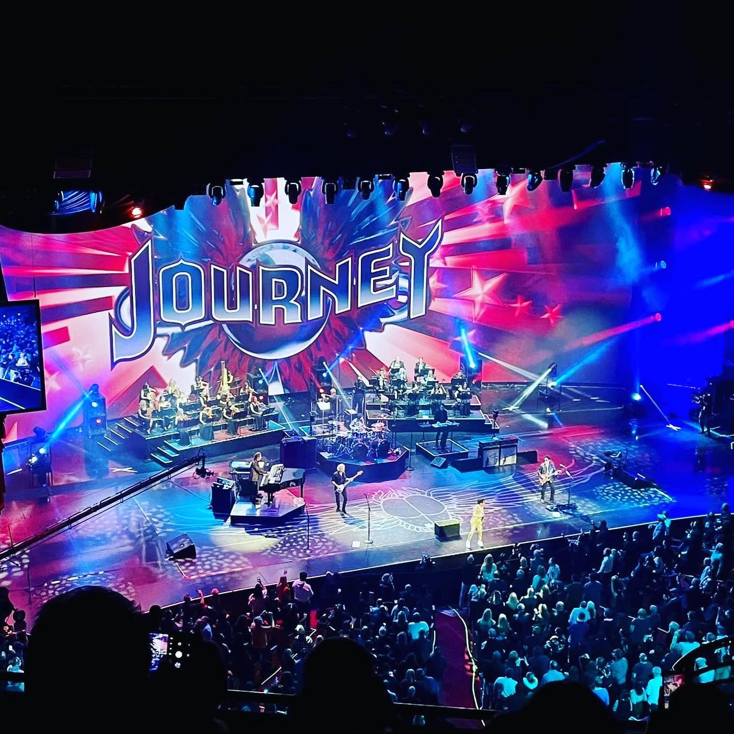 Journey performing with orchestra in Las Vegas