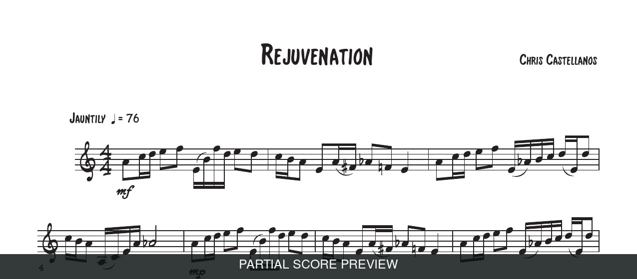 Protected partial-page preview of Rejuvenation for solo horn